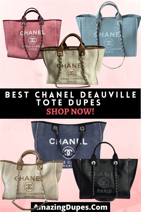 chanel deauville tote dupe.